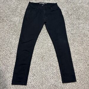 Xray Jeans Mens 32x32 Black Skinny Stretch Denim Pants Slim Fit Casual